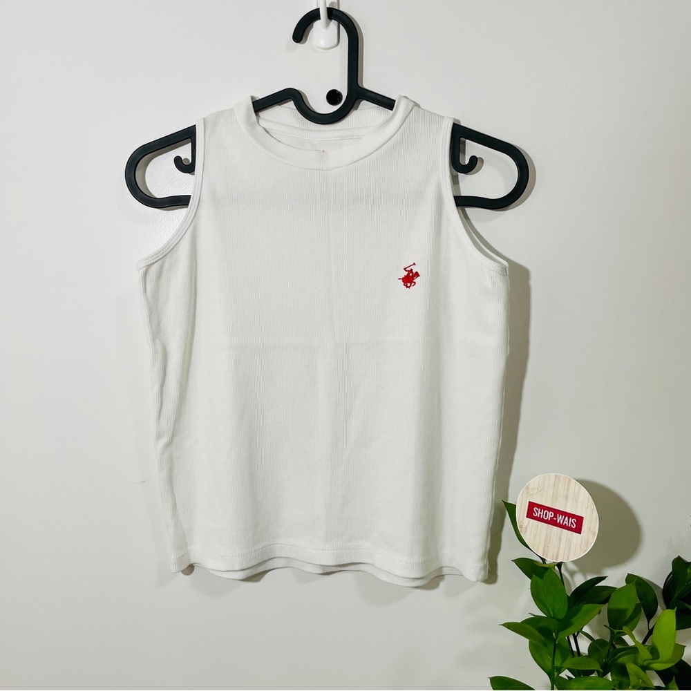 Beverly Hills Polo Club Kids White Sleeveless Tee